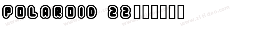 Polaroid 22字体转换